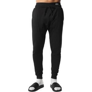 Alo Conquer Revitalize Pants Men's L Black Stretch Joggers Athletic Fit NWT